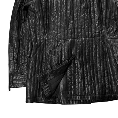 Dirk Bikkembergs Quilted Calf Leather Field Jacket