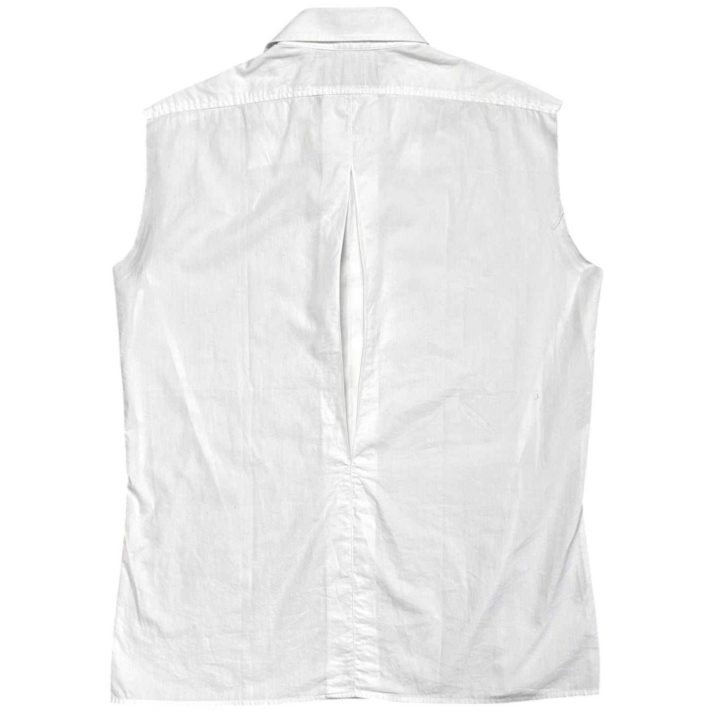 Raf Simons Sleeveless Pleated Shirt - SS99