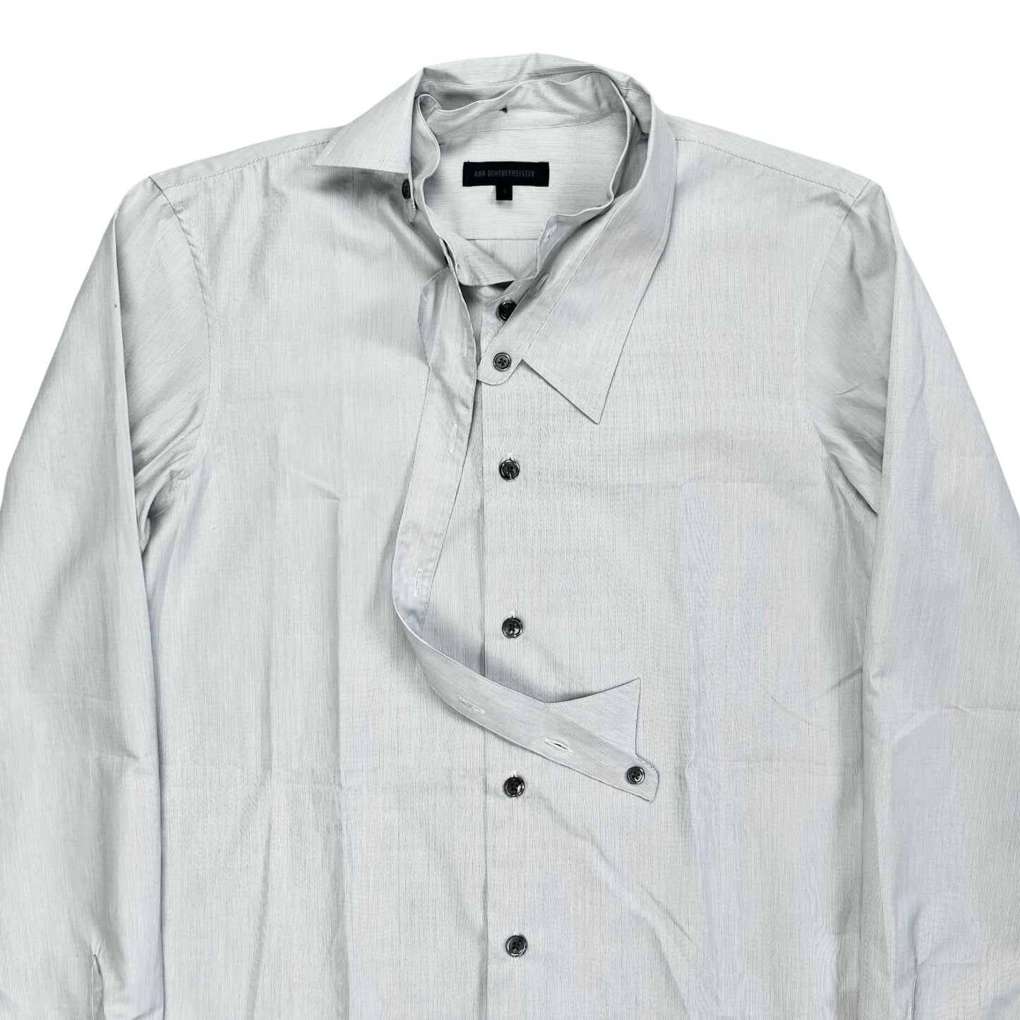 Ann Demeulemeester Deconstructed Button Strap Collar Shirt