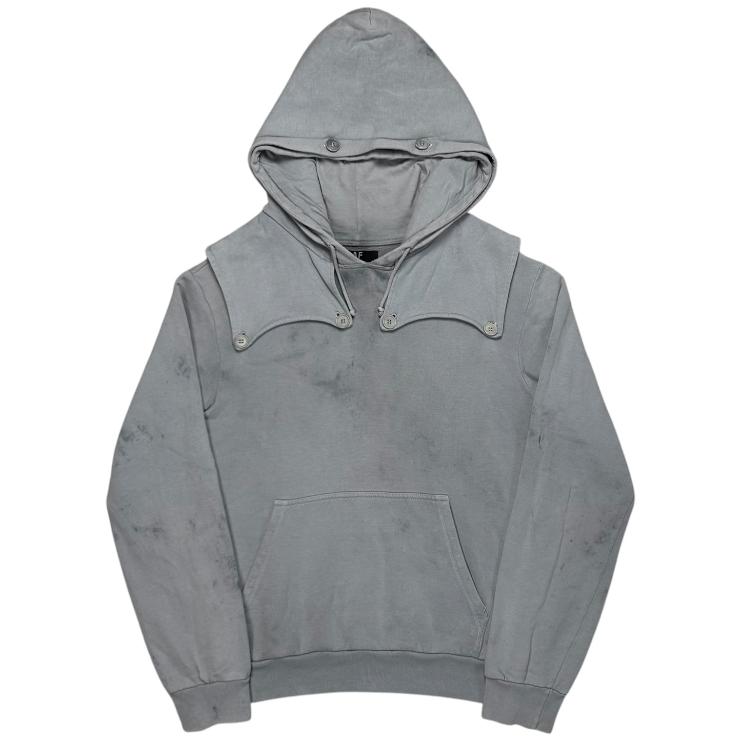 RAF by Raf Simons Washed Button Layer Hoodie