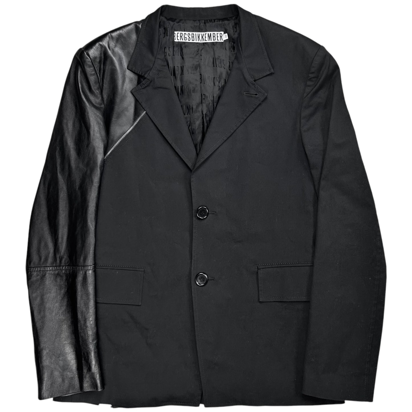 Dirk Bikkembergs Hybrid Zipped Lamb Leather Blazer