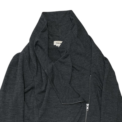 Helmut Lang Asymmetric Zip Drape Cardigan - AW07