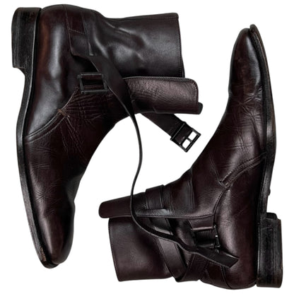 Gucci by Frida Giannini Jodhpur Strap Boots - 2010s