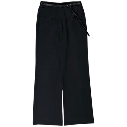 Dries Van Noten Leather Belted Trousers