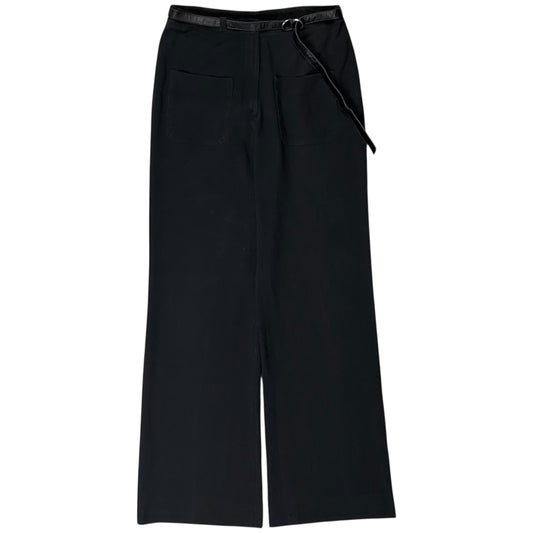 Dries Van Noten Leather Belted Trousers