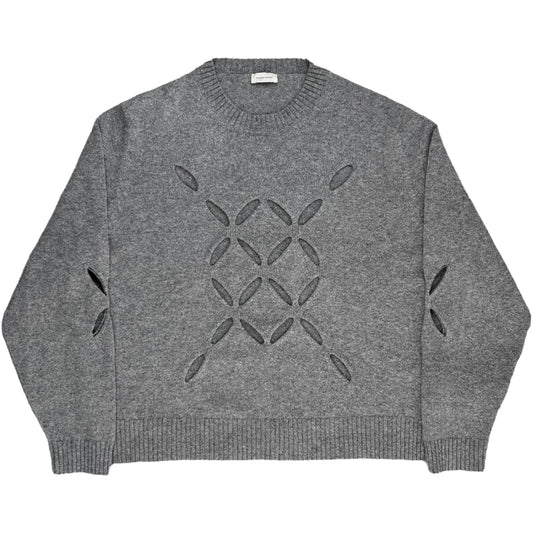 Stefan Cooke Slashed Knit Sweater - AW22