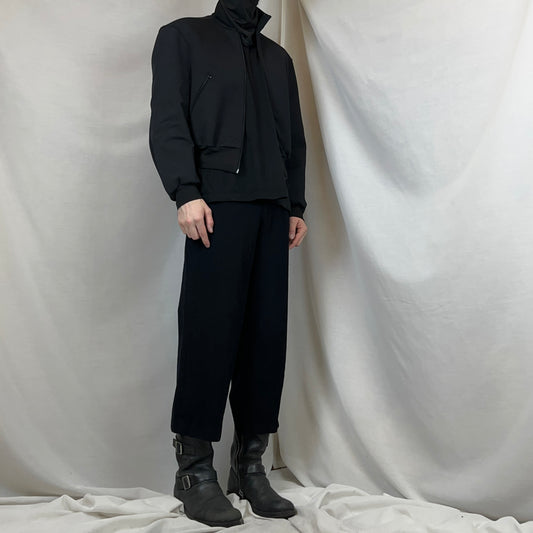 Comme des Garcons Tricot Cropped Waist Tab Wool Trousers