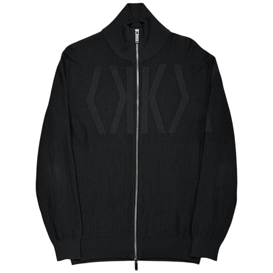 Dirk Bikkembergs Intarsia Wool Zip Sweater