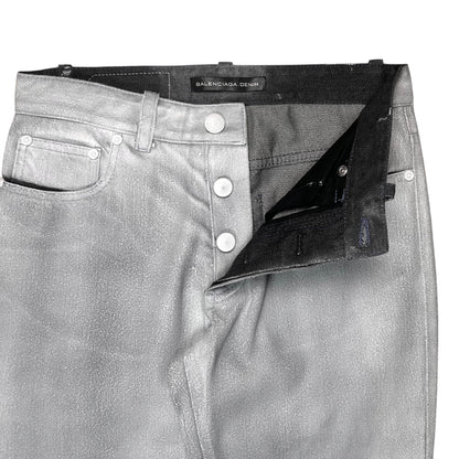 Balenciaga Waxed Paint Jeans - SS08