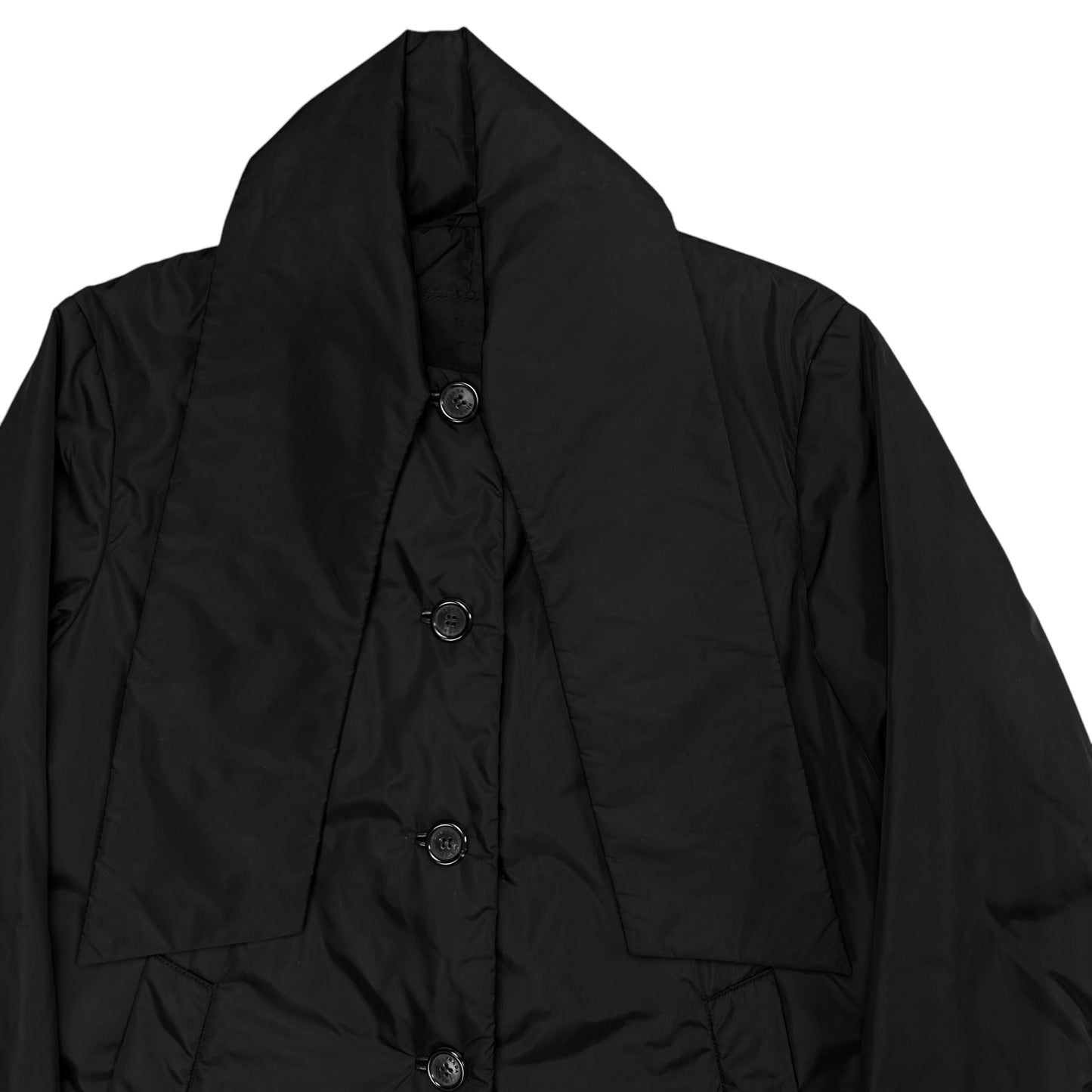 Prada Collar Scarfed Jacket