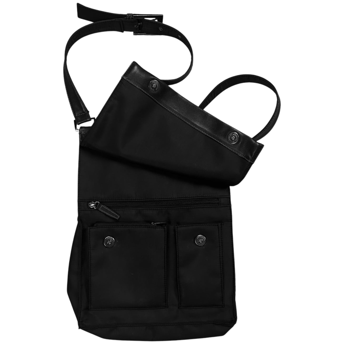 Y'Saccs Yohji Yamamoto Asymmetric Leather Flap Bag