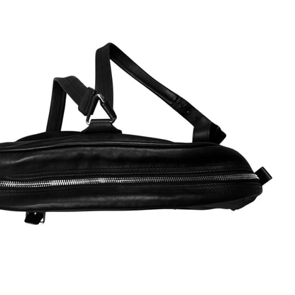 Jil Sander Dual Belted Circular Leather Backpack