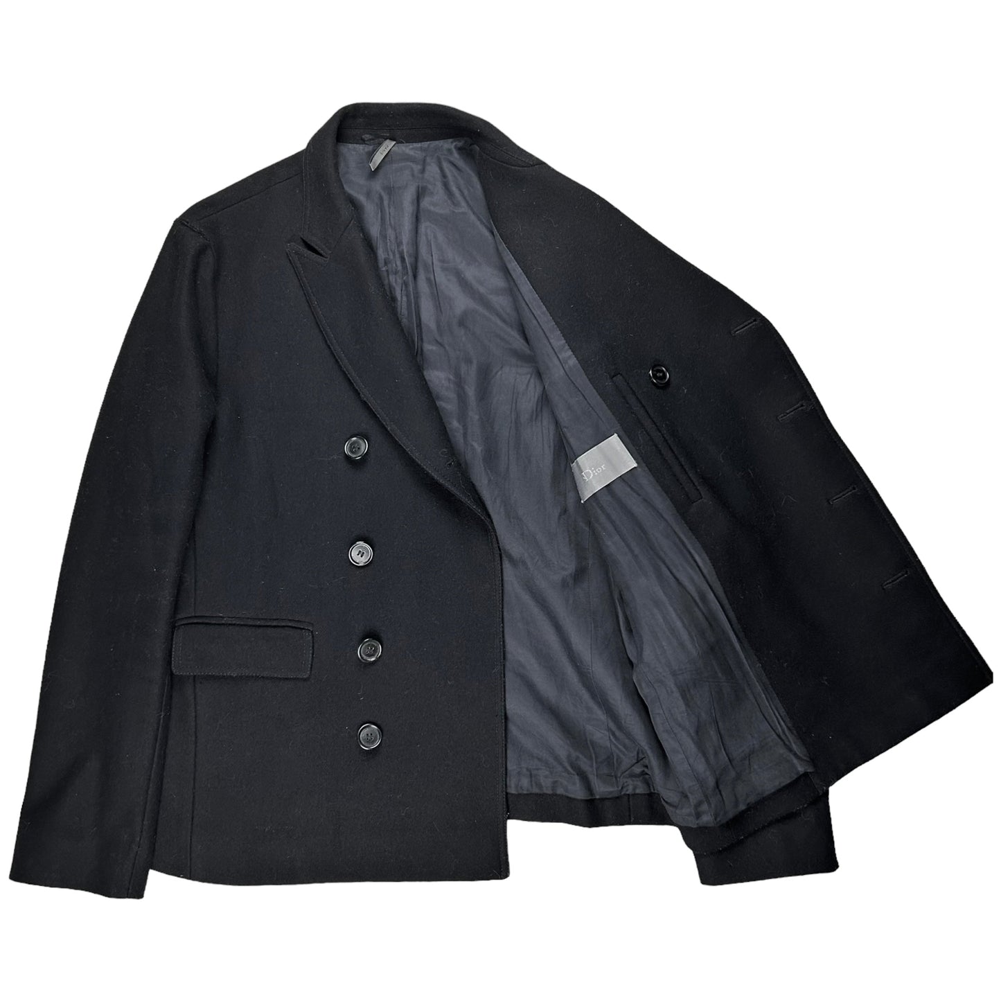 Dior Homme Short Double Breasted Caban Coat - AW08