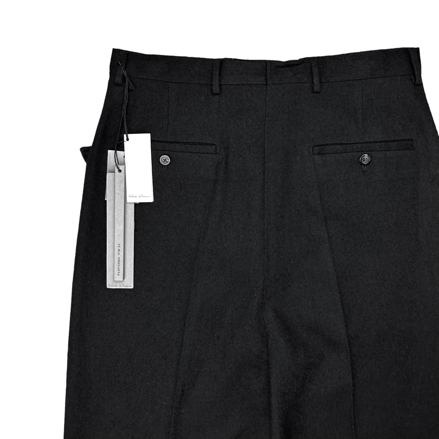 Rick Owens Brushed Wool Soft Walrus Trousers - AW20