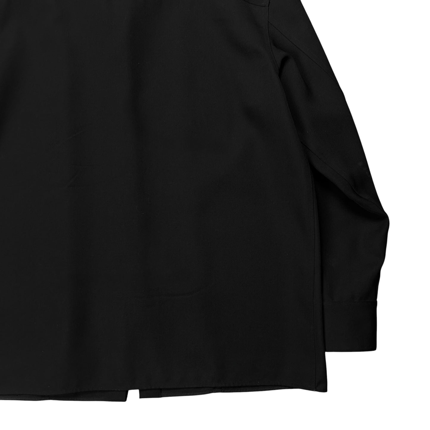 Jil Sander Asymmetric Zip Gabardine Shirt - AW22