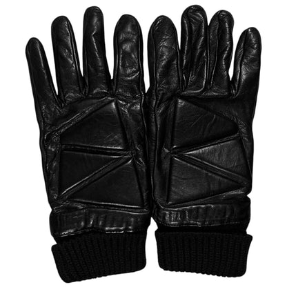 Bottega Veneta Triangle Moto Leather Gloves - AW19