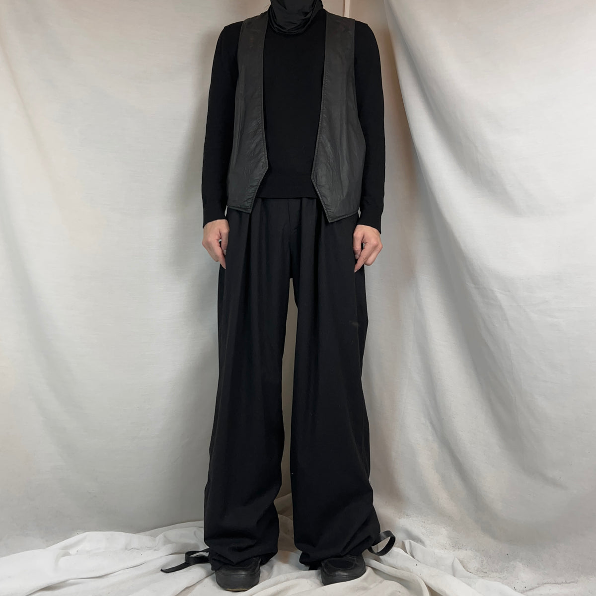 Balmain by Oliver Rousteing Wide Waist Pleat Trousers - AW17