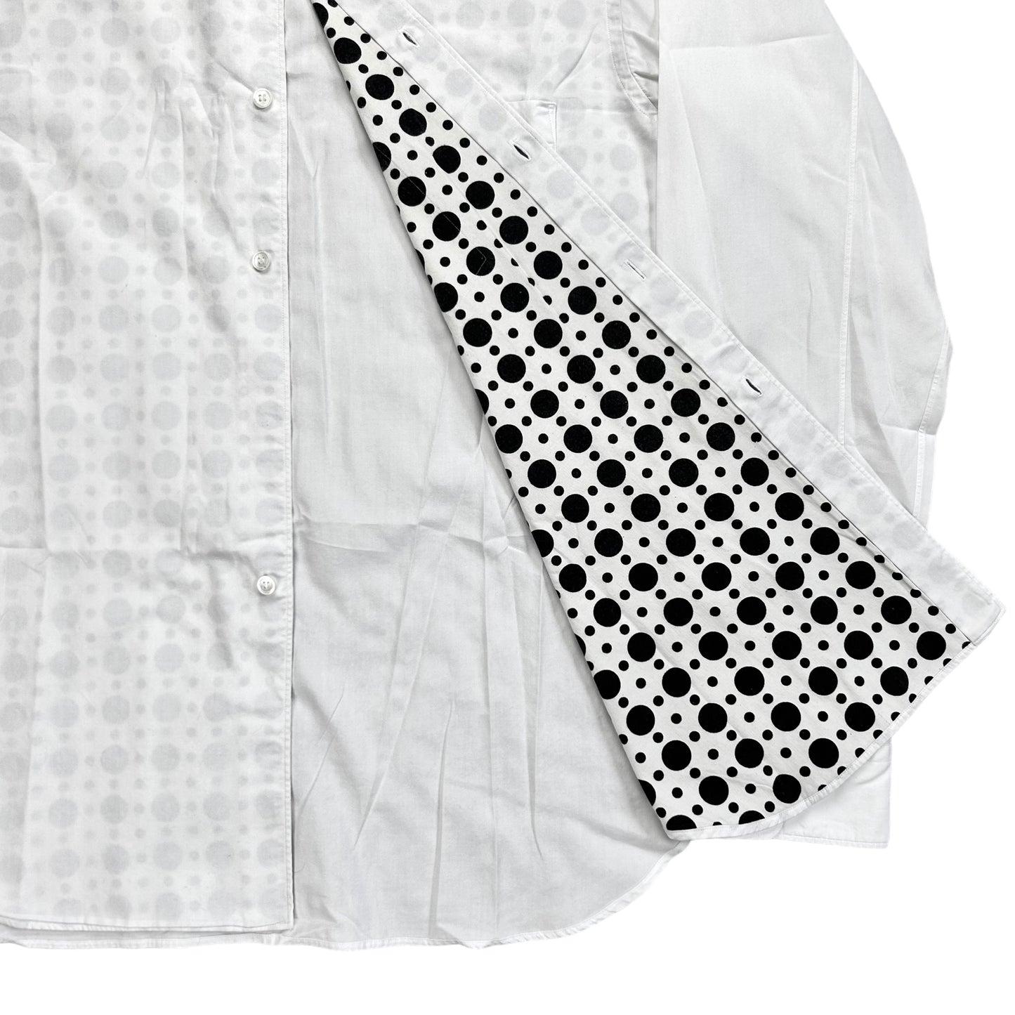 Comme des Garcons Homme Plus Reversed Polka Dot Print Shirt - SS09