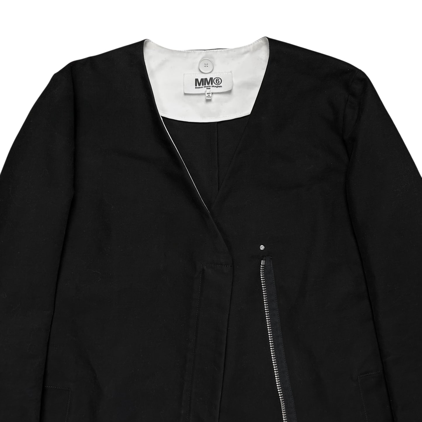 MM6 Maison Martin Margiela Collarless Zip Blazer - SS14