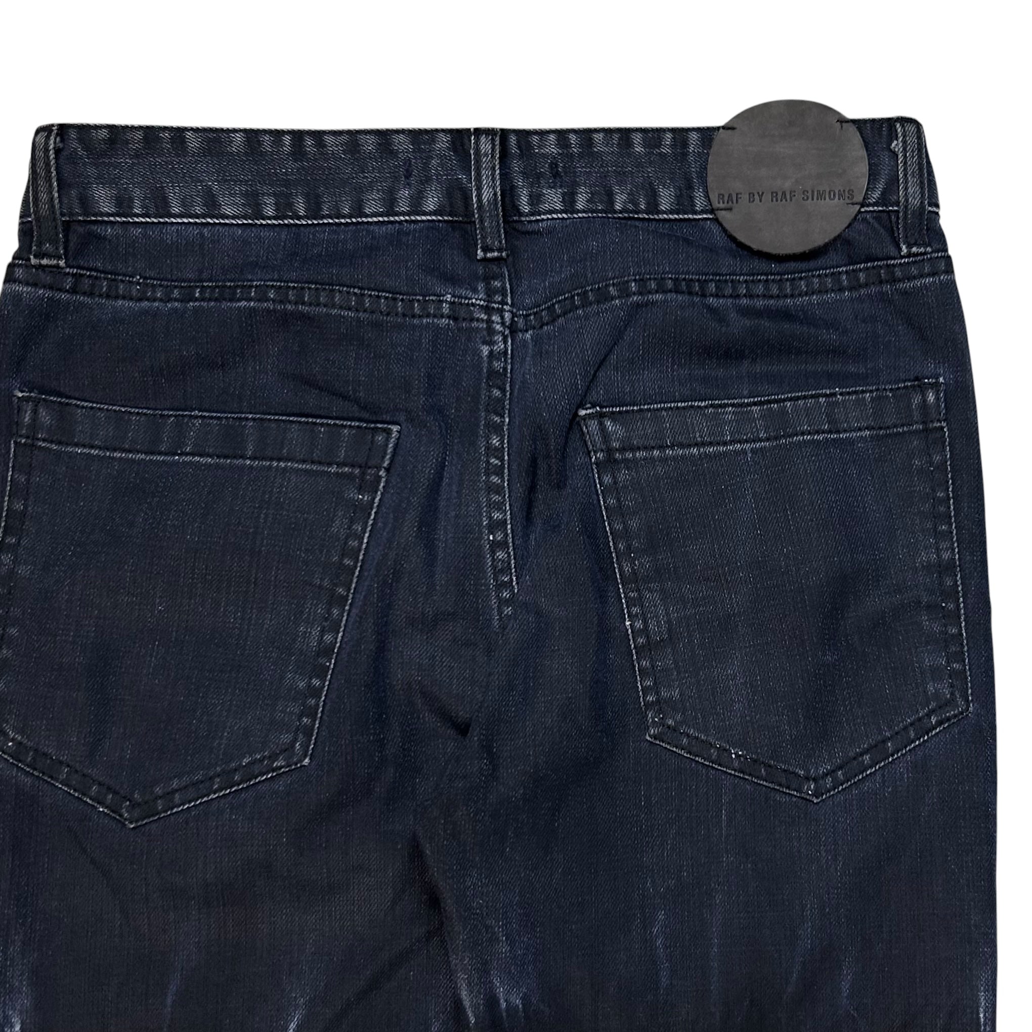 RAF by Raf Simons Knee Bleached Skinny Jeans - AW09 – Vertical Rags