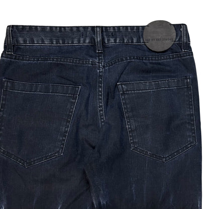 RAF by Raf Simons Knee Bleached Skinny Jeans - AW09
