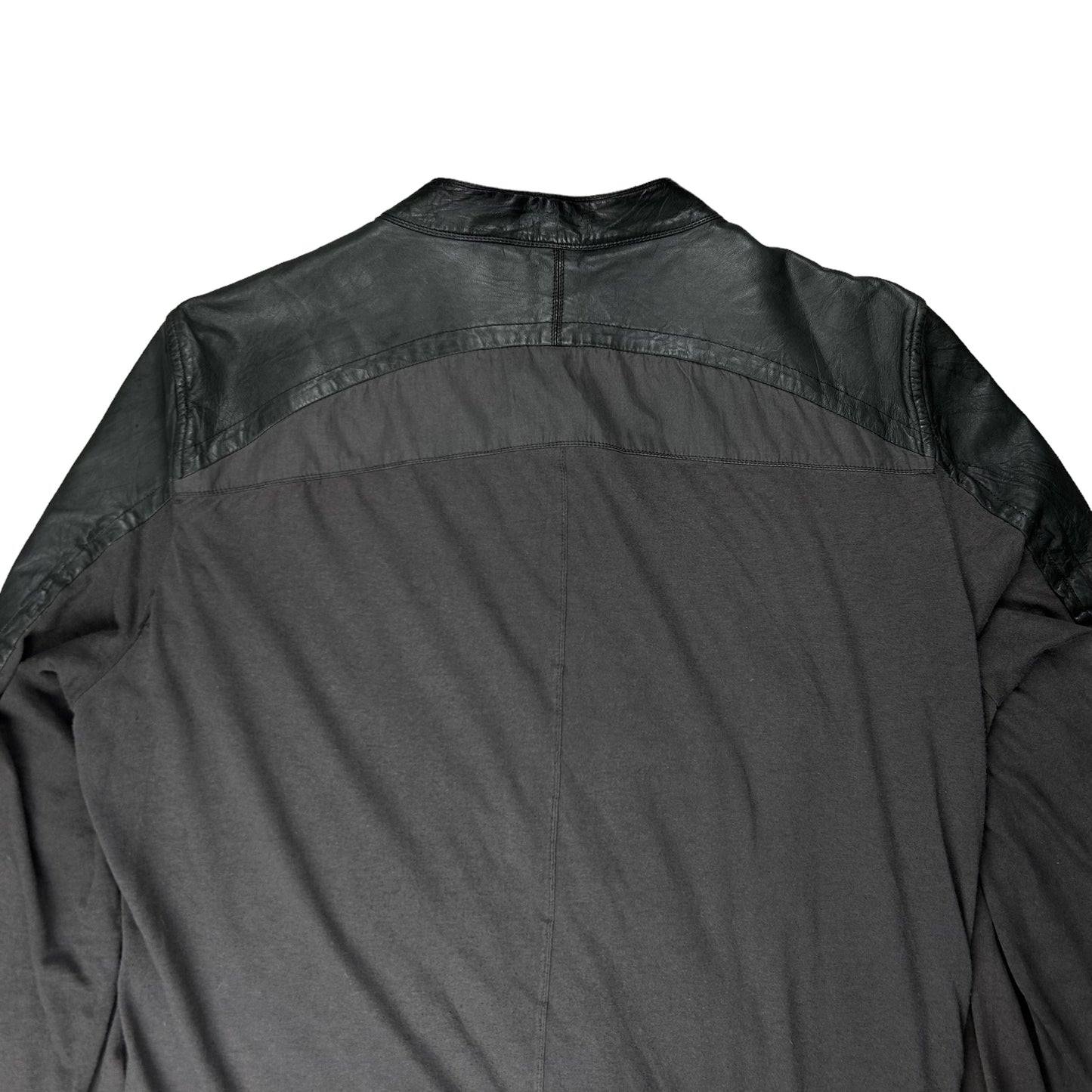 Rick Owens Cropped Hybrid Leather Bomber Jacket