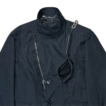 Dirk Bikkembergs Dual Zip Nylon Coat - AW07