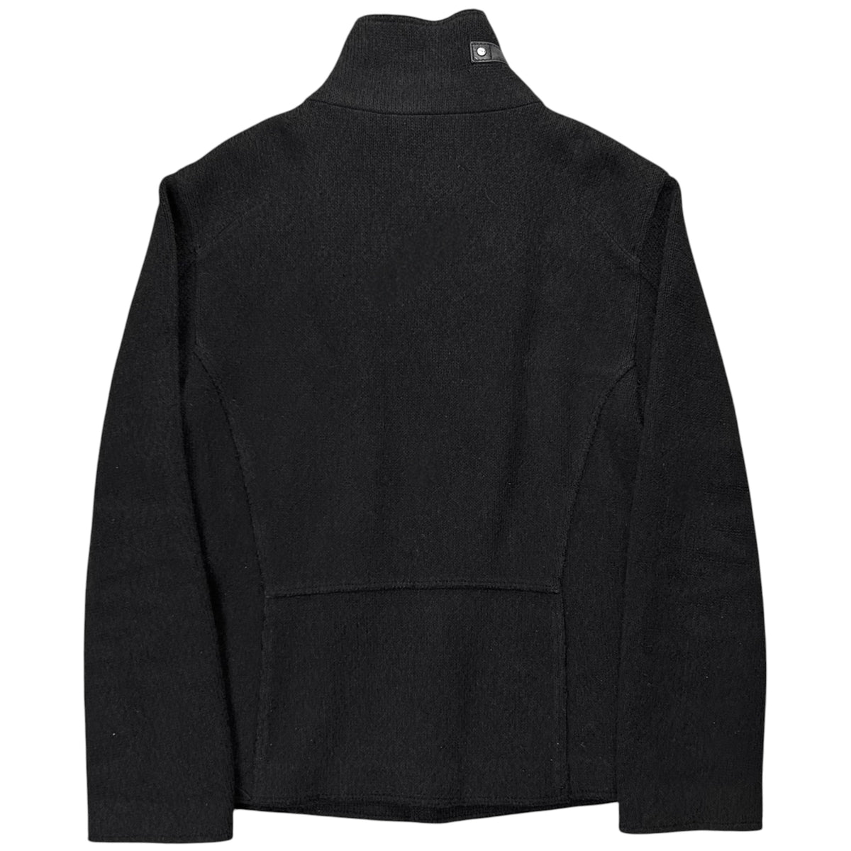 Dirk Bikkembergs Leather Collar Boiled Wool Jacket - AW05
