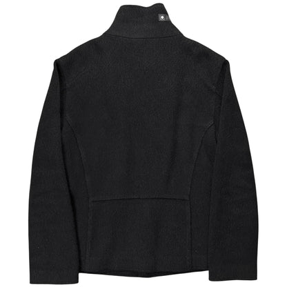 Dirk Bikkembergs Leather Collar Boiled Wool Jacket - AW05