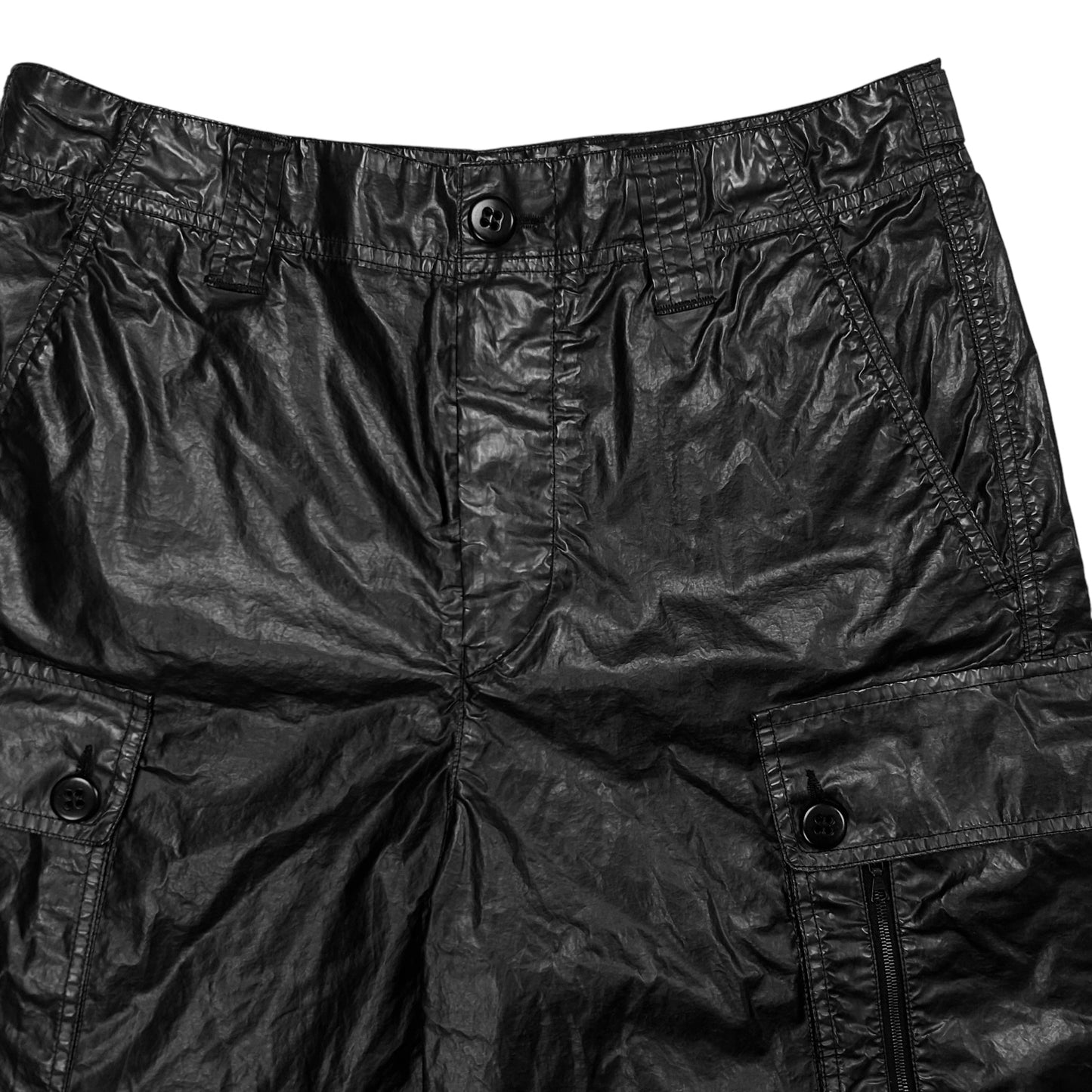 Dries Van Noten Glossy Cargo Shorts - SS20