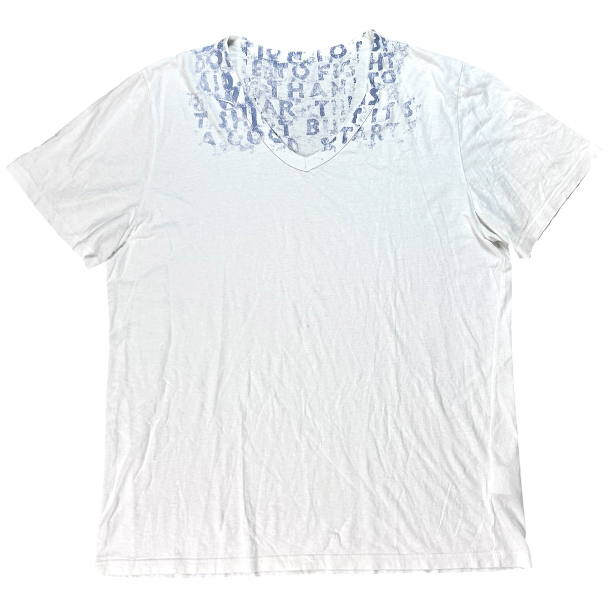 Maison Martin Margiela Aids Awareness V-Neck T-Shirt - SS14