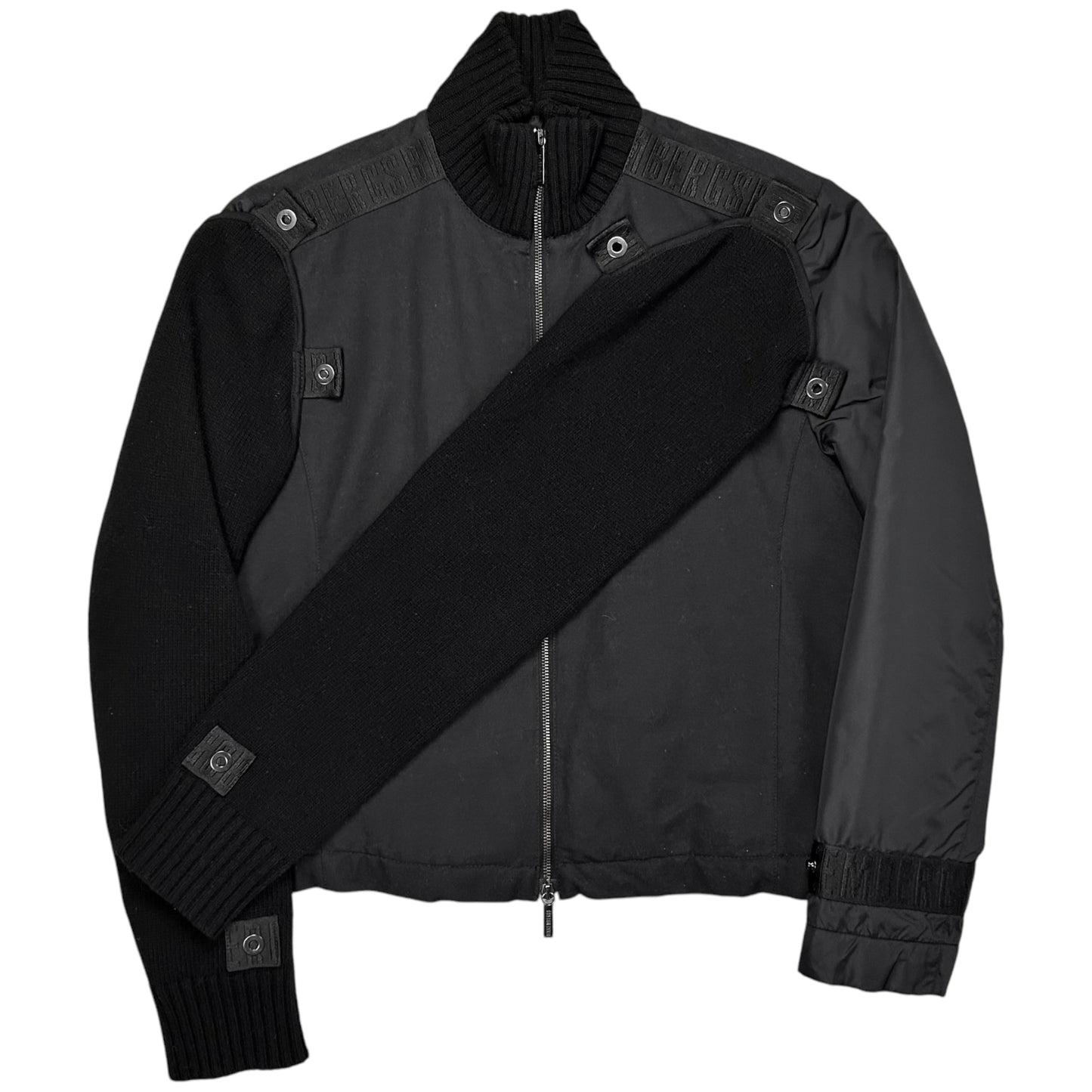 Dirk Bikkembergs Knit Sleeve Attached Jacket