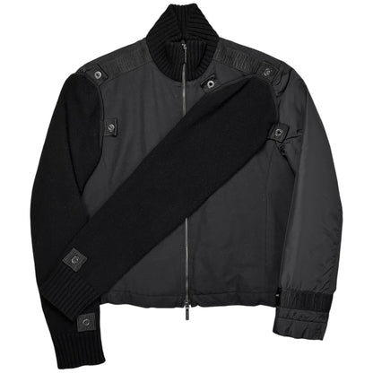 Dirk Bikkembergs Knit Sleeve Attached Jacket