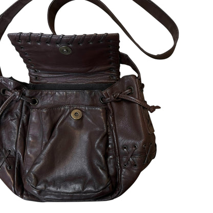 Prada Laced Eyelet Leather Bag