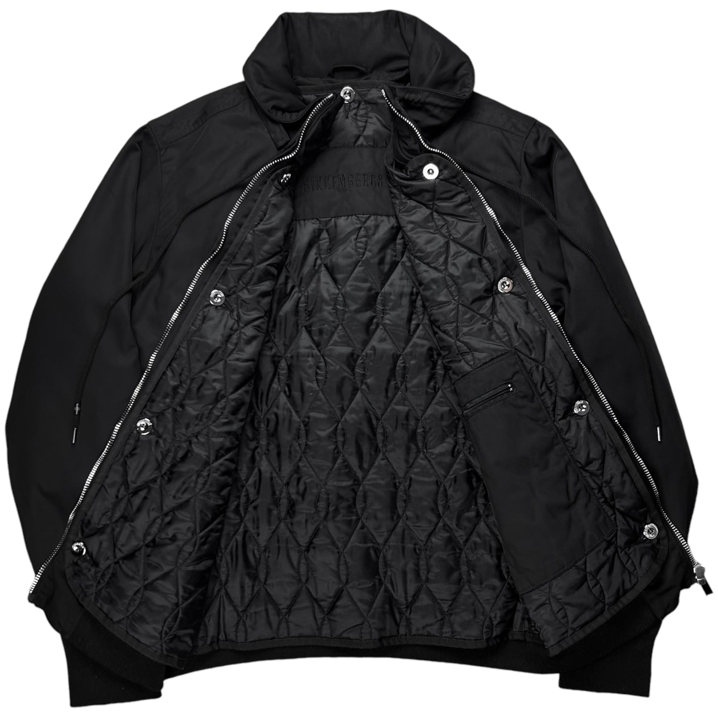 Dirk Bikkembergs L-Zip Layered Flight Jacket