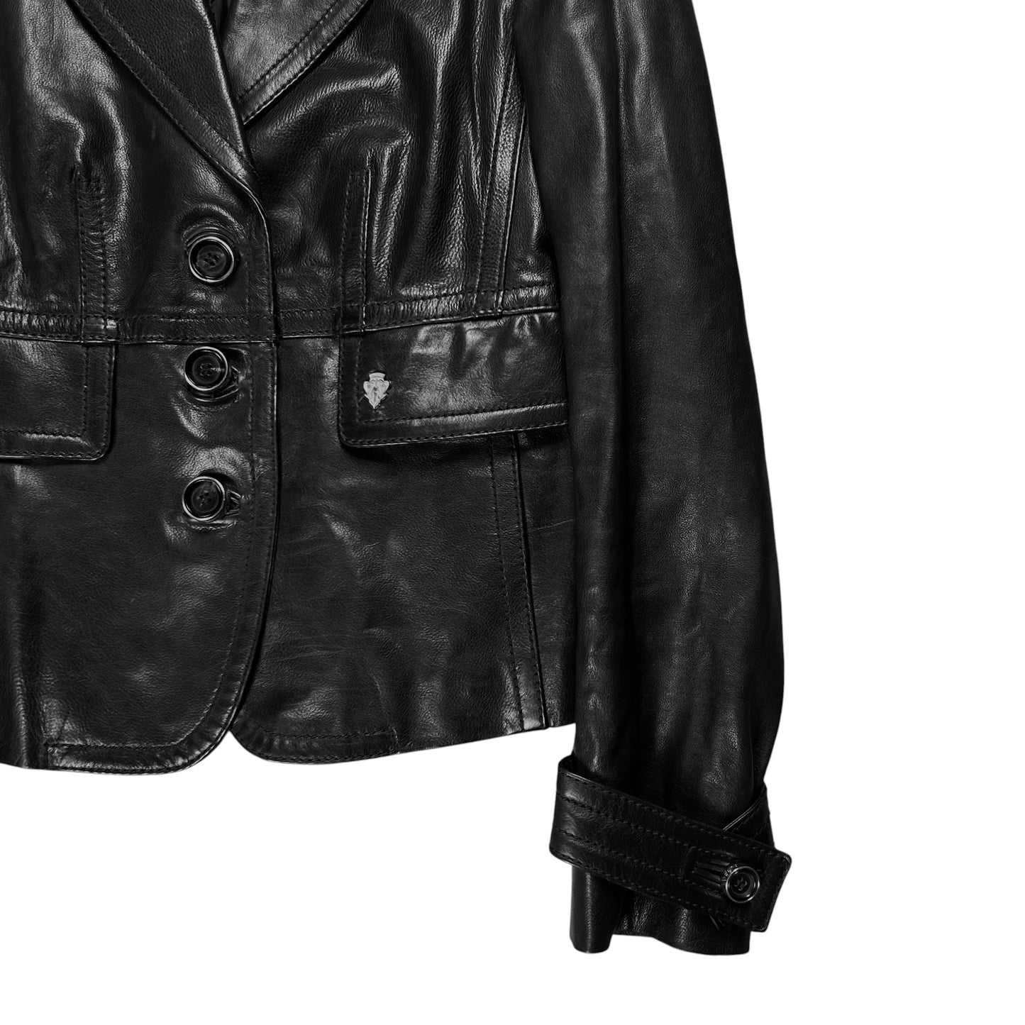 Gucci by Tom Ford Multi Strap Military Leather Blazer - AW03