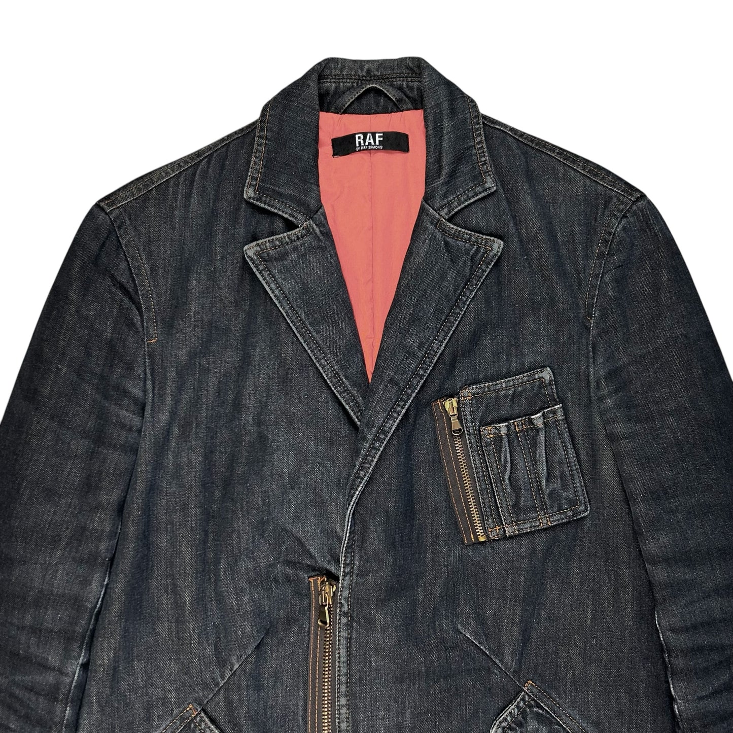 RAF by Raf Simons Padded Cargo Denim Blazer