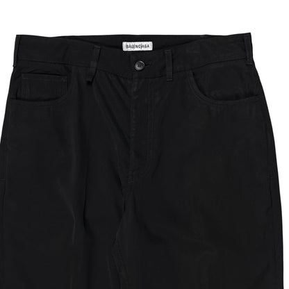 Balenciaga Wide Draped Denim Cut Pants - AW21