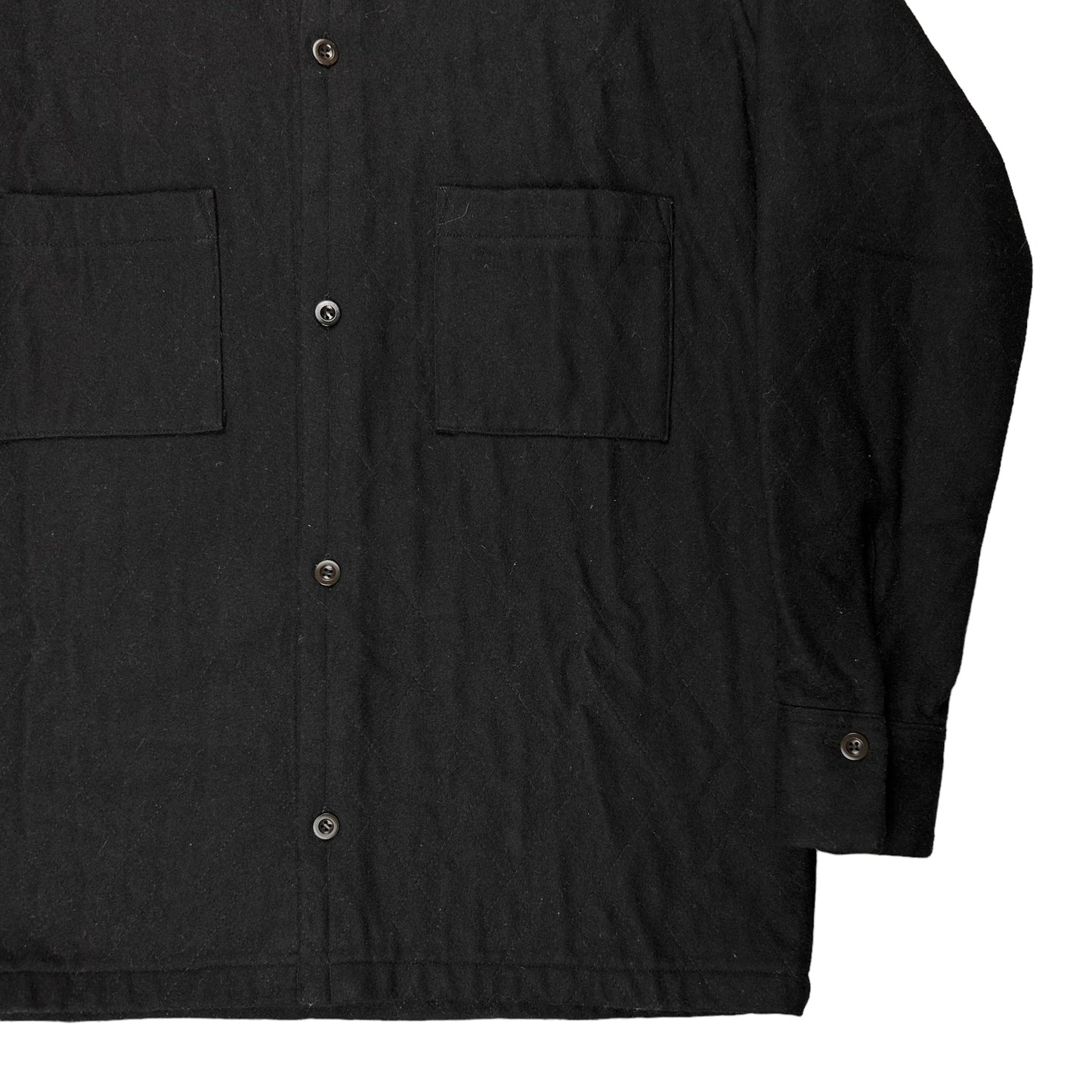 Ys Yohji Yamamoto Quilted Wool Shirt