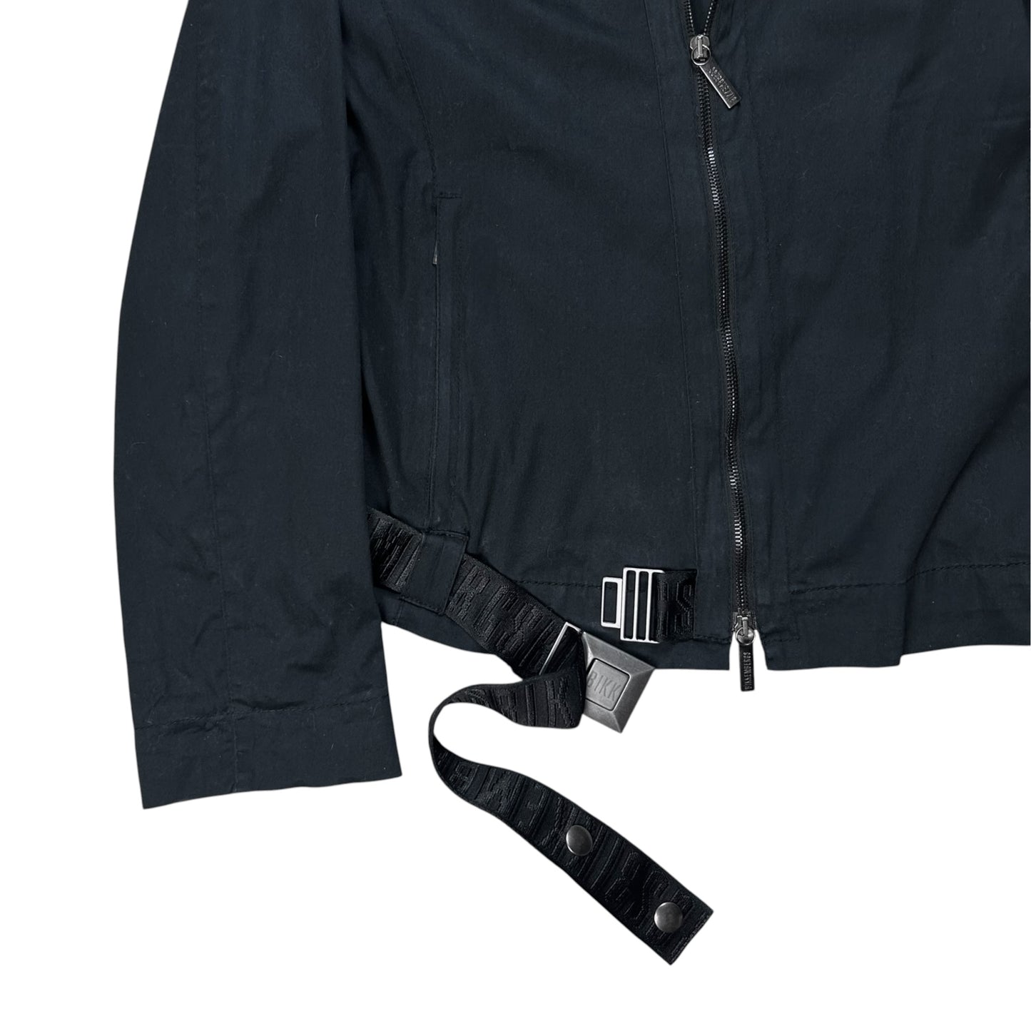 Dirk Bikkembergs Asymmetric Belted Bomber Jacket