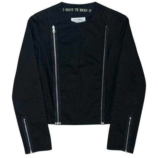 Maison Martin Margiela Collarless Multi Zip Jacket - SS03