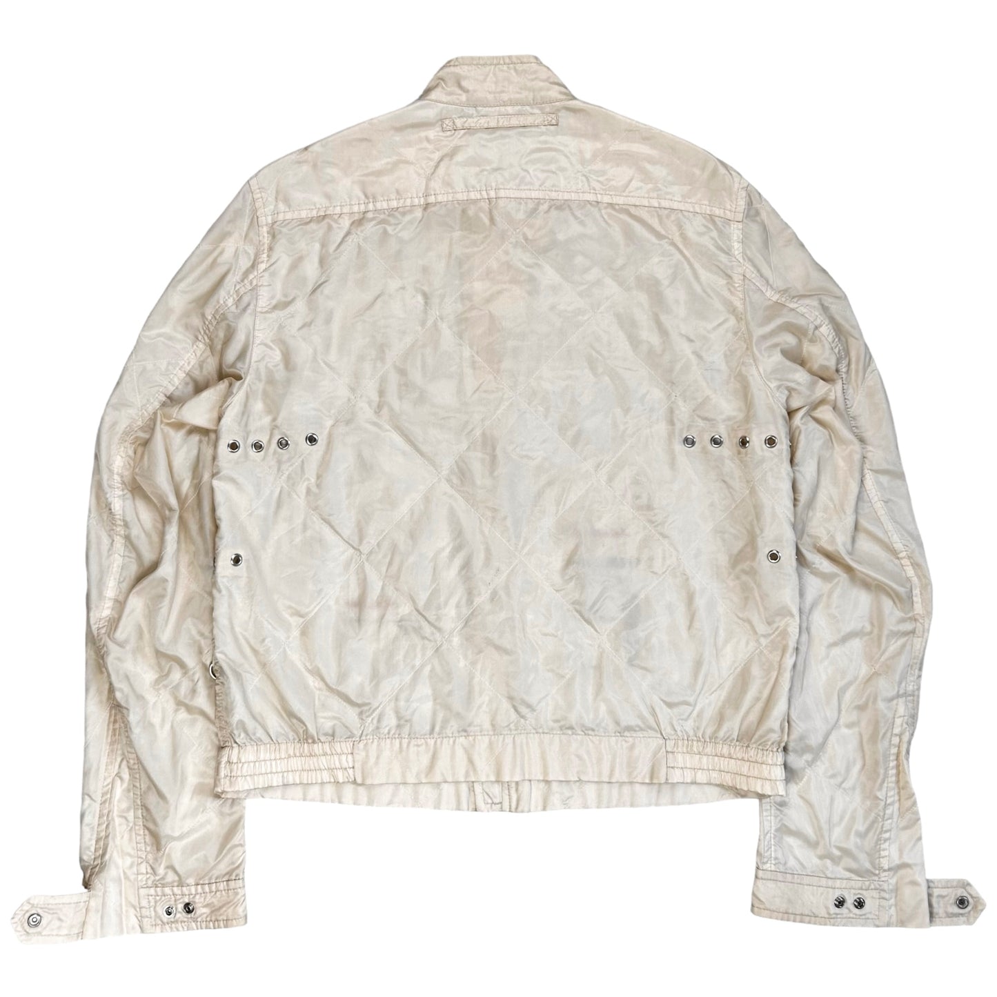 Prada Quilted Eyelet Bomber Jacket