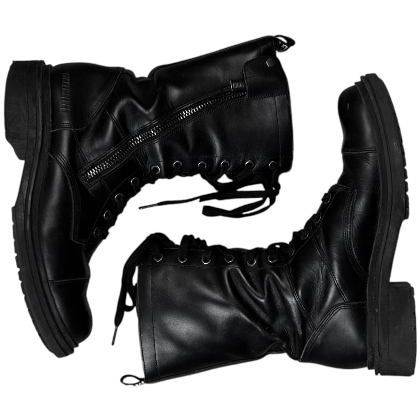 Dirk Bikkembergs Dual Tongue Zip Combat Boots