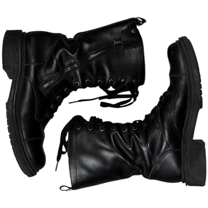 Dirk Bikkembergs Dual Tongue Zip Combat Boots
