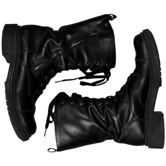 Dirk Bikkembergs Dual Tongue Zip Combat Boots