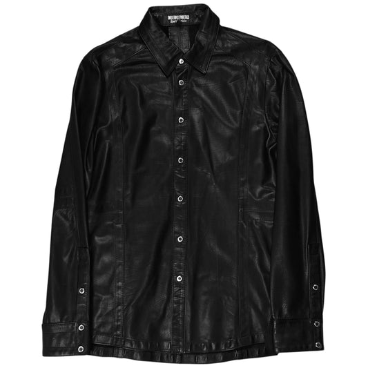 Dirk Bikkembergs Calf Leather Snap Shirt - SS10