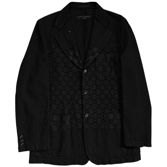 Comme des Garcons Homme Embroidered Check Blazer - AW02