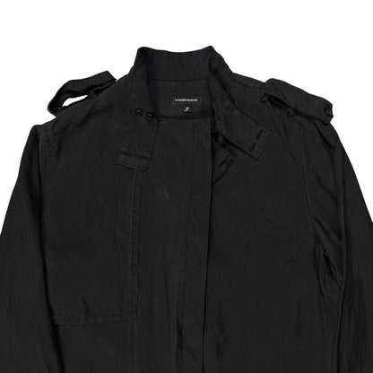 Kris Van Assche Chest Layered Military Strap Silk Shirt
