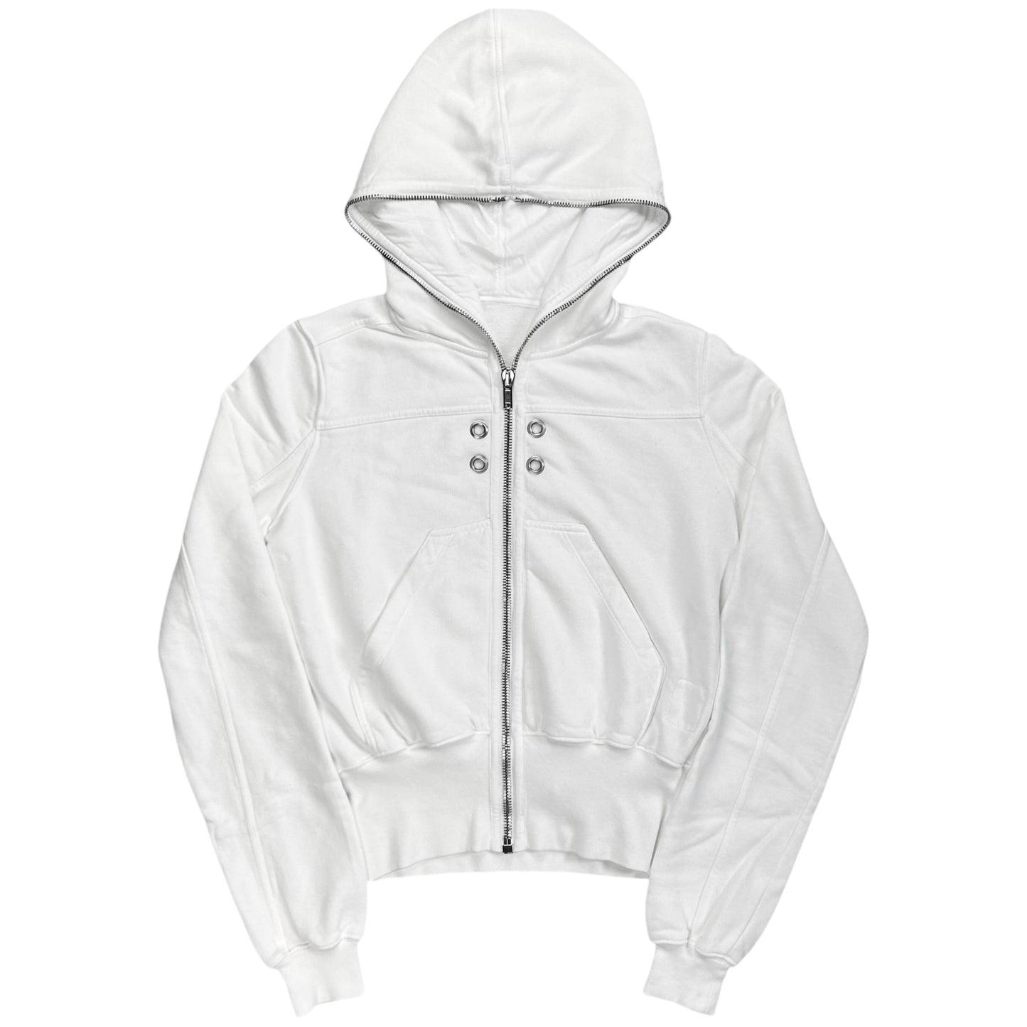 Rick Owens DRKSHDW Gimp Zip Hoodie Milk - AW22