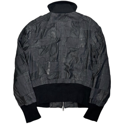 Dirk Bikkembergs Patchwork Leather Flight Jacket